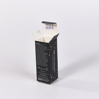 Boîte cosmétique personnalisée en carton avec dorure à chaud, contrastée, longue, à fermeture automatique, pour illuminateur liquide