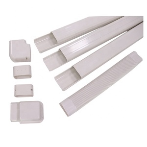HVAC Mini Split Plastic AC Pipe Covers PVC Air Conditioner Duct Mini Split Line Set Cover Air Conditioner <strong>Parts</strong> Genre - Product Image 2
