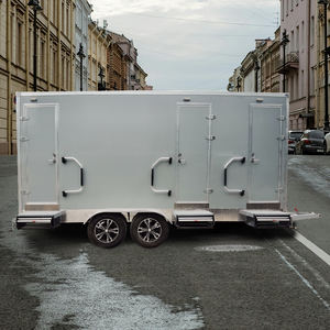 DOT + VIN 450*210*210cm 고급 화장실 트레일러 경영진 휴대용 포르타 변기 트레일러 야외 욕실 화장실 - Product Image 1