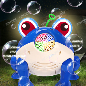 Muốn Bong Bóng Sản Phẩm Mới Phim Hoạt Hình Ếch Đèn Lồng Bong Bóng Máy Đồ Chơi Với Ánh Sáng Mùa Hè Ngoài Trời Bên Bong Bóng Súng Máy Đồ Chơi - Product Image 3