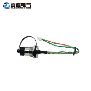 Custom M12 D Code Female Panel Mount Waterproof Sensor Connector 4 Pin Back Side Fastening End with JST XH Board Connectors