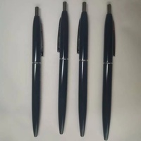Nouvelle promotion : Stylos à bille métalliques pas chers, personnalisés, gravure laser, impression de logo de marque, fabricant, cadeau, 1,0 mm, noir