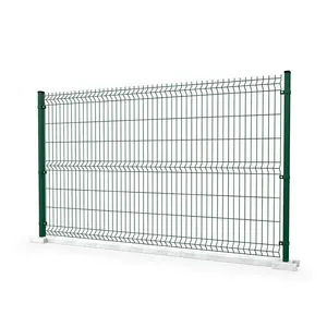China Factory Cheap Price PVC Coated 3D Curved Welded Wire Mesh Fence For Garden Fencing
