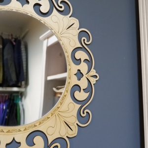 Espejo de pared colgante <span class=keywords><strong>estilo</strong></span> europeo para decoración de sala de estar, espejos de decoración barroca artística para pared - Product Image 6
