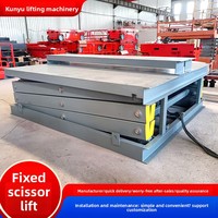 Plataforma de Carga y Descarga Fija para Almacén o Taller, Personalizada, Nueva, con Elevación Electrohidráulica, Mesa Elevadora Tipo Tijera Grande de 1050 mm