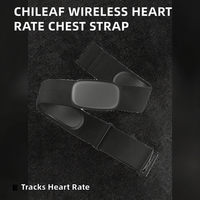 Moniteur de fréquence cardiaque sans fil avec sangle pectorale, étanche, haute précision (+/-0,01%) pour le cyclisme, la course à pied, la boxe et le HIIT