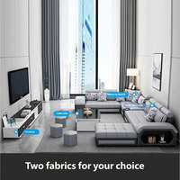 Canapé Démontable et Lavable avec Housses Amovibles, Canapé Modulable Moderne pour Salon, Mobilier Familial Confortable