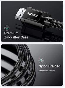 <span class=keywords><strong>สาย</strong></span>เคเบิล UGREEN 8K HD-MI 2.1 ได้รับการรับรองมาตรฐาน ความยาว 6.6 ฟุต <span class=keywords><strong>สาย</strong></span> HD-MI ความเร็วสูงพิเศษ รองรับ 4K 120Hz 48Gbps HDCP 2.2&2.3 EARC HDR - Product Image 5