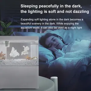 Usb Power Home Aquascape Fish Tank Kleine Ecologische 5W Plant Filtratie Verstelbare Ademhaling Licht Geen Water Veranderen Voor Leven - Product Image 4