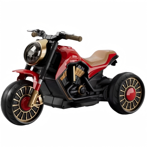 <span class=keywords><strong>Moto</strong></span> électrique à 3 roues pour enfants, jouet à conduire 6V7AH à double moteur, cruiser vintage avec musique Bluetooth pour les tout-petits - Product Image 2