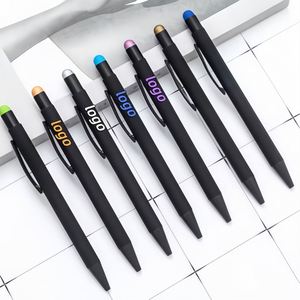 Cadeau promotionnel, stylo à bille personnalisé avec logo, corps en métal sportif, largeur d'écriture de 1,0 mm, stylos publicitaires avec colle en spray, cadeaux - Product Image 4