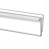 Porte-étiquette de prix de gondole en plastique rigide souple de co-extrusion UPC bande de canal de billet poignée bande de données avant pour les étagères de supermarché