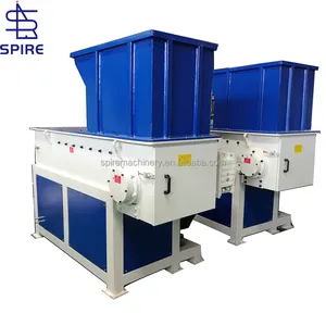Máquina trituradora de reciclagem de garrafas plásticas de resíduos industriais de eixo único Spire
