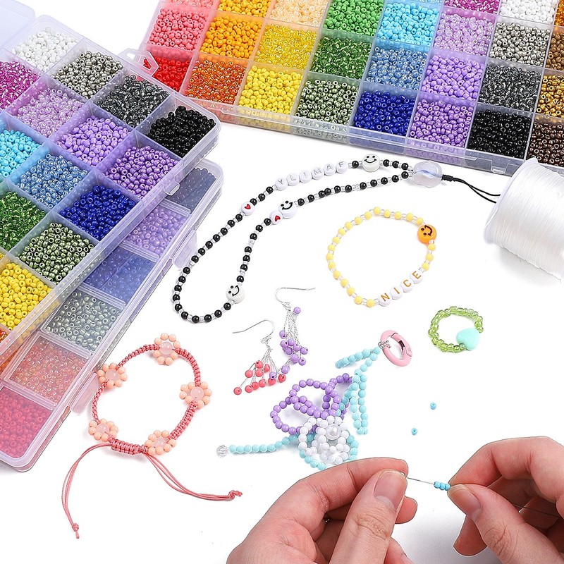 Premium 3mm Tiny Rice Beads Rainbow