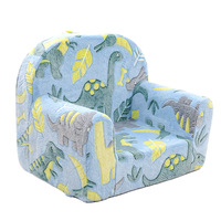 Canapé pour enfants, dinosaure lumineux, détachable et lavable, éponge haute densité, chaise de lecture pour bébé, petit canapé pour enfants