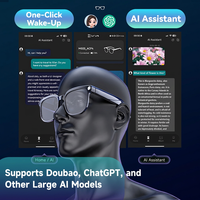 Lunettes Intelligentes IA avec Caméra 8MP, Enregistrement Vidéo HD, Appel, Traduction IA, Transfert WiFi pour Hommes et Femmes M02S