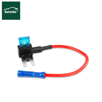 150mm Länge UL1015 16AWG Mini-Sicherungsadapter, Sicherungsadapter für Autos, LKWs, Boote (Blaue Isolierung) Box-Komponente