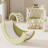 Venta al por mayor: Estructura de escalada multimodo para niños con tobogán, columpio, cama y escritorio de estudio, juguete de interior para niños pequeños, suministro de fábrica