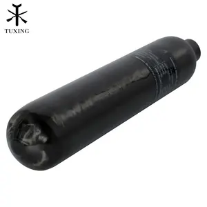 TUXING 4500psi PCP 300bar 30mpa 핫 세일 페인트 볼 용 0.5L 탄소 섬유 공기 탱크