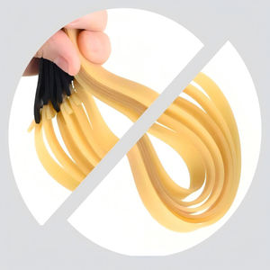 Customized 2.0mm Thick Natural Latex <b>Slingshot</b> Bands Flat Rubber Strips High Elasticity Durable Strong 10PCS Outdoor Accessories - Product Image 2
