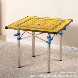 Table de jeu de mahjong et de cartes pliable simple pour dortoir et usage domestique, table à manger portable à roulettes - Product Image 2