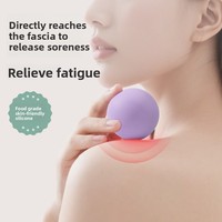 Balle de massage professionnelle en silicone sans BPA, respectueuse de la peau, pour libération myofasciale, mini balle solide pour yoga, exercices, dos, nuque, pieds