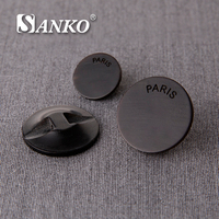 Boutons de chemise SANKO de luxe, écologiques, certifiés Oeko-Tex 100, plaqués, durables, vierges, en véritable corne de buffle naturelle, fabriqués sur mesure