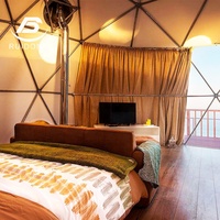 Tente imperméable de Chambre de dôme d'igloo de PVC de structure en acier de 20 pieds dans le désert