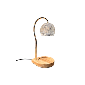 Modern Glass Candle Warmer <strong>Table</strong> Lamp 3500K Warm White Dimmable Decorative <strong>Lighting</strong> Switch Control for Bedroom Office - Product Image 2