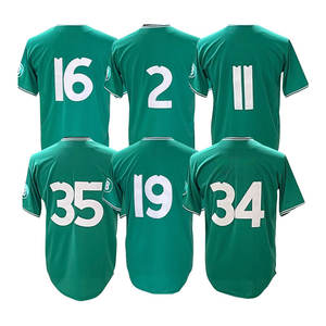 Atacado Jerseys Top Costurado Barato GreenAmerican Baseball Jersey - Product Image 1