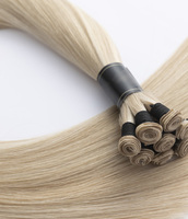 Cheveux humains européens 100% vierges Remy naturels pour tissage simple, en vrac, tressés, teints, lisses, qualité 12A, pour tête entière