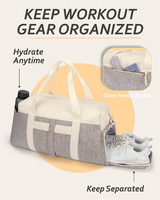 Bolsa de viaje personalizada Unisex ligera para gimnasio, Yoga y deportes, para fin de semana durante la noche con compartimento para zapatos, estilo de moda