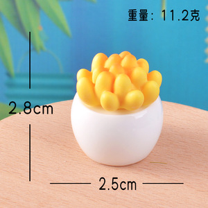 Wholesale Creative Simulation <b>Succulent</b> <b>Potted</b> <b>Plants</b> Micro Landscape Resin Crafts <b>for</b> Garden Desktop Decorations Home - Product Image 3