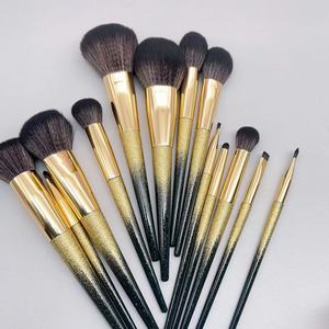 13 Piece Luxury Face Makeup <b>Brush</b> Set Wood Handle Synthetic Hair Aluminum Ferrule Smudge Fan Shaving <b>Brush</b> Cosmetic <b>Brushes</b> - Product Image 5