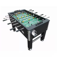Table de football/soccer professionnelle de haute qualité en MDF+PVC noir, personnalisable, pour jeu en intérieur