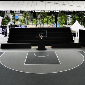 Equipo <span class=keywords><strong>de</strong></span> deportes al aire libre, <span class=keywords><strong>mini</strong></span> pista <span class=keywords><strong>de</strong></span> <span class=keywords><strong>baloncesto</strong></span> <span class=keywords><strong>de</strong></span> media pista, 35 feetx36 pies - Product Image 1