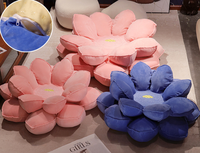 Grande peluche en forme de lotus, poupée porte-bonheur, pour filles, canapé, chambre, coussin de tatami.