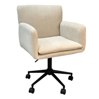 Chaise d'ordinateur pivotante réglable au design moderne du milieu du siècle confortable pour une utilisation au bureau à domicile