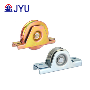 Poulie à rouleau de <span class=keywords><strong>roue</strong></span> de porte coulissante galvanisée à roulement unique avec support interne de rainure U V Y - Product Image 2