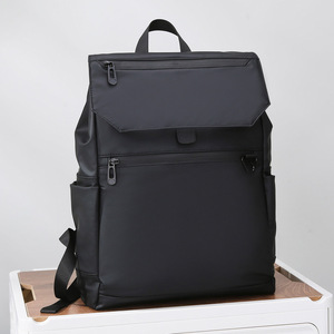 Laptop <b>Backpack</b> Black Waterproof Oxford Cloth Large Capacity Business Travel Unisex Spring 2024 - Product Image 4
