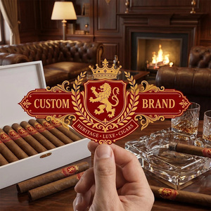 Etiqueta Adhesiva Personalizada para Anillas de Cigarros con Logotipo Privado, Impresión en Vinilo PET Resistente al Agua, Grabado en Relieve, Fuerte Adhesión - Product Image 2