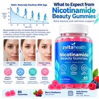 Gummies de beauté à la nicotinamide sous marque privée, Gummies de collagène OEM pour la santé de la peau et le soutien quotidien du bien-être