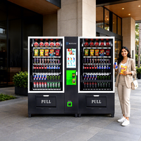 Distributeur automatique intelligent de boissons et d'aliments RUNYANG, écran tactile personnalisé, réfrigéré, commercial