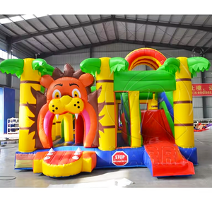 Cho thuê sử dụng Kích thước tùy chỉnh thương mại lâu đài bơm hơi trẻ em lâu đài bouncy bóng đá MOONWALK Bouncer bơm hơi với Slide - Product Image 6