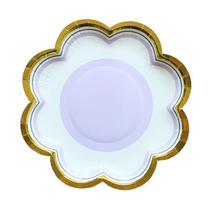 Nouvelle Assiette en Carton Jetable Design pour Gâteau, Fête d'Anniversaire, Mariage, <span class=keywords><strong>Vaisselle</strong></span> de Table - Product Image 3