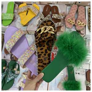 Tongs en PU tendance pour femmes, style tropical élégant, en solde - Product Image 3