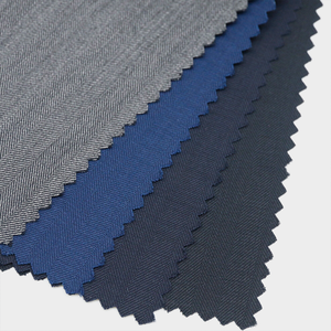 Vải may vest nam cao cấp kiểu xương cá, chất liệu len worsted 50% len 50% polyester, dệt kiểu Ý, thích hợp cho mọi mùa. - Product Image 5