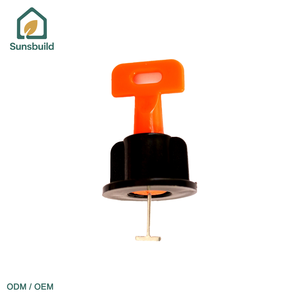 Sistema de nivelación de azulejos Sunsbuild, duradero y reutilizable, con pasadores de bloqueo en T para la instalación y alineación de azulejos de pared y suelo. - Product Image 1