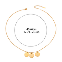 Collier Pendentif Calligraphie Arabe Sabr Shukr Tawaakal en Acier Inoxydable, Bijou de Mode Islamique Musulman pour l'Aïd, Vente en Gros
