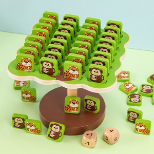 Animal Balance Tree Wooden Children's Educational <b>Toys</b> Stacking Music Desktop Practice Parent-Child Interactive Game for Kids - Product Image 3